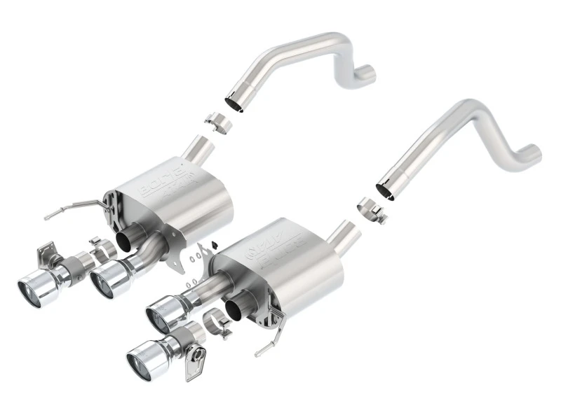 Borla 15 Chevy Corvette C7 ZO6 6.2L ohne AFM mit NPP ATAK Quad RD RL AC Tips Center Rear Exit Exh