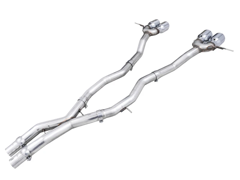 AWE Track Edition Kat-Endschalldämpfer für BMW G8X M3/M4 - Chromsilberne Endrohre