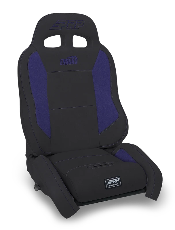 PRP EnduroCrawl Reclining Suspension Seat - Black/Purple Vinyl - Driver
