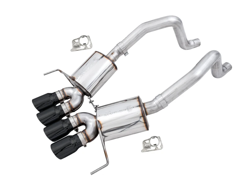 AWE Tuning 14-19 Chevy Corvette C7 Z06/ZR1 Touring Edition Axle-Back-Auspuff mit schwarzen Endrohren