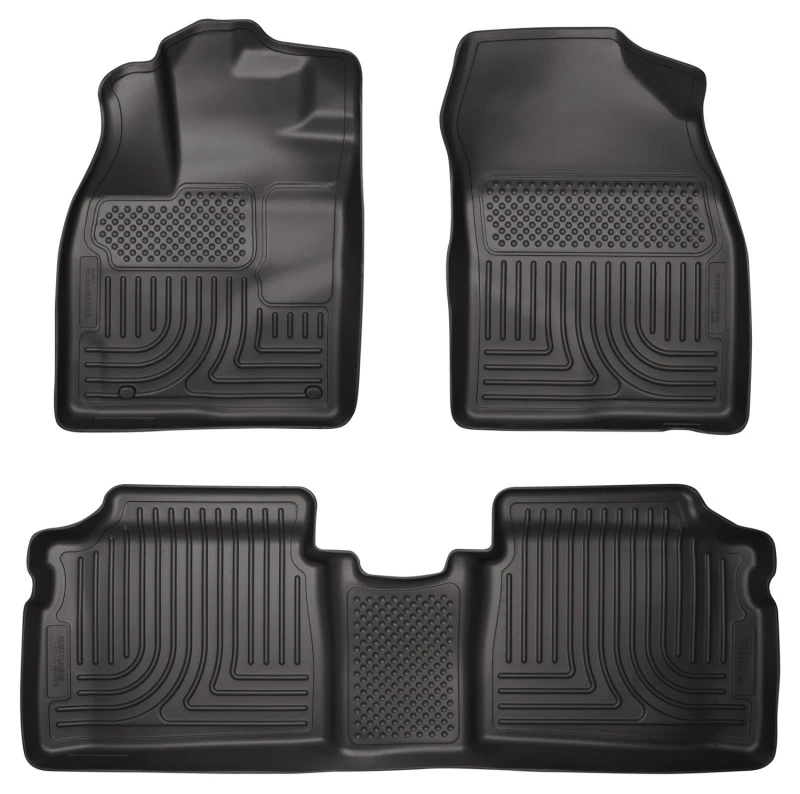 Husky Liners 25-26 Audi Q5 Weatherbeater Front & 2nd Seat Floor Liners - Black Ribbed