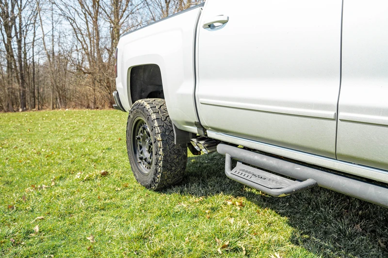 Corsa 14-16 Chevy Silverado 3.0in Catback Front Axle Exit Exhaust w/ Twin 4.0in Polished Pro Tips