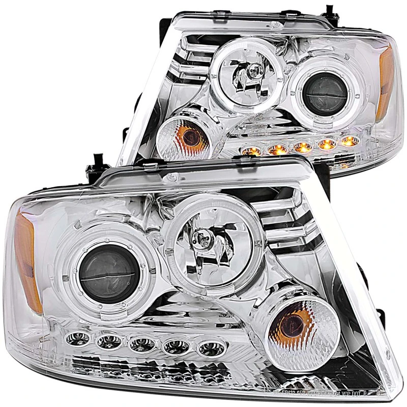 ANZO 2004-2008 Ford F-150 Projektorscheinwerfer mit Halo und LED-Chrom G2