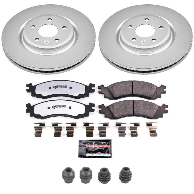 Power Stop 11-12 Ford Taurus Front Z36 Coated Truck & Tow Brake Kit