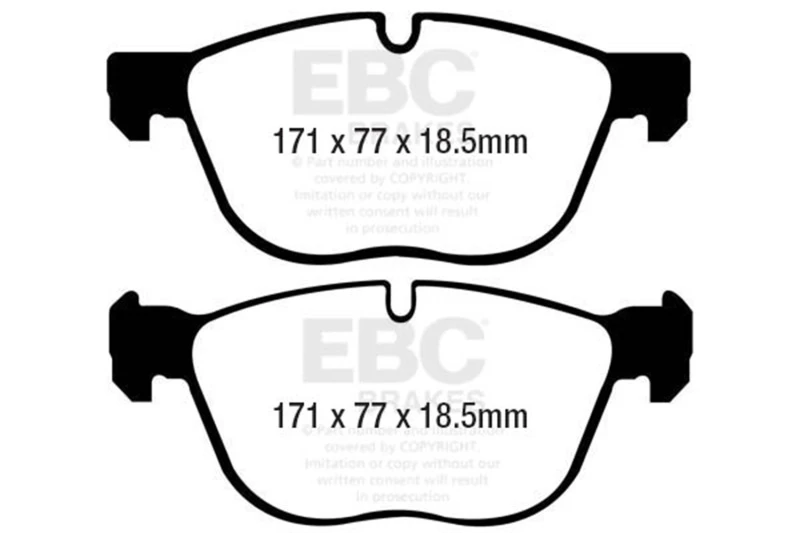 EBC 07-10 BMW X5 3.0 Ultimax2 Front Brake Pads