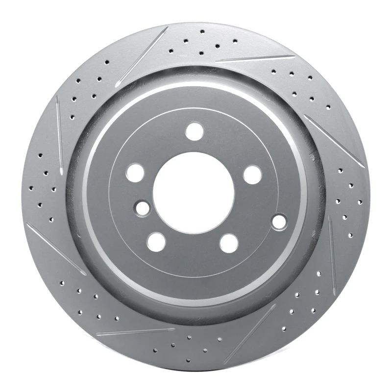 DFC 06-12 Land Rover Range Rover Rear Left Drilled & Slotted Geoperformance Rotor