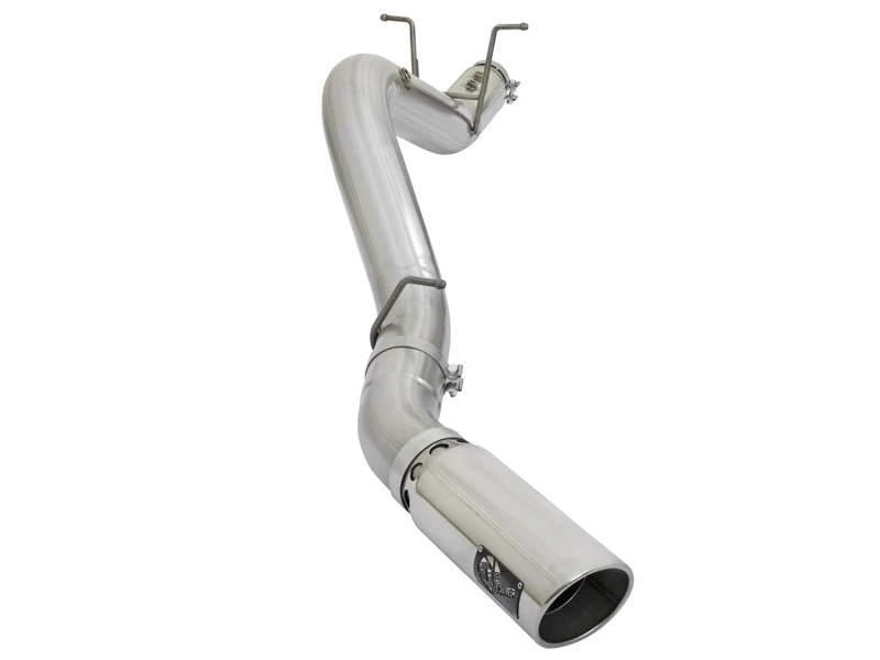 afe_49-04085-P-6792c68c5eccf aFe ATLAS 5 Zoll DPF-Back Aluminized Stahl Auspuffanlage mit polierten Endrohren 2017 GM Duramax 6.6L (td) L5P