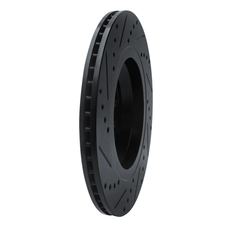 DFC 06-25 Audi S3 (USA/Canada) Rear Right Drilled & Slotted Black Brake Rotor