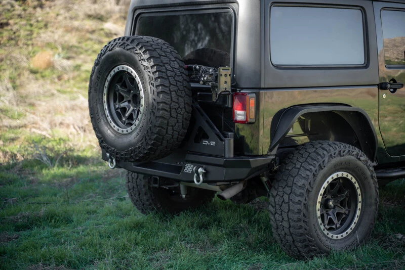 DV8 Offroad Ersatzreifenhalter für MTO Stoßstange für 2007–2018 Jeep Wrangler JK