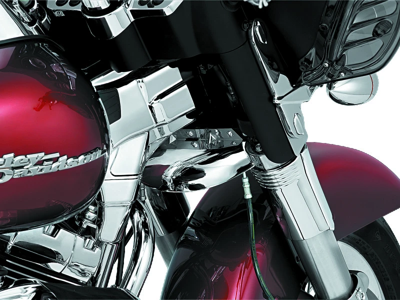 Kuryakyn Lower Tree Wind Deflector für 1980–2013 Touring Modelle Chrom