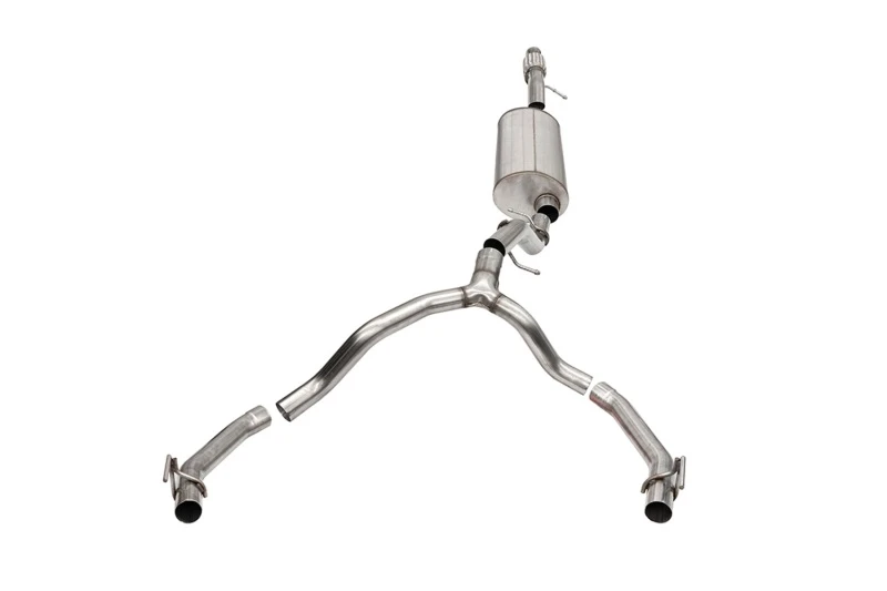 Corsa 21-23 Cadillac Escalade 6.2L Dual Rear 3.5/2.75in Sport Cat-Back Exhaust Uses Factory Bezels
