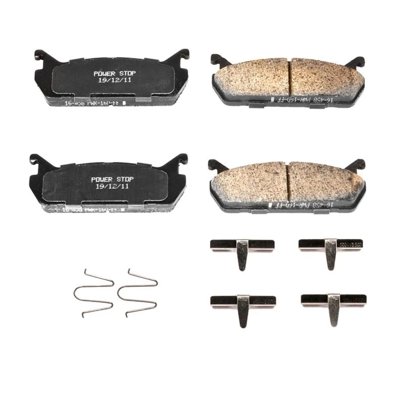 powerstop_17-458-679457675d898 Power Stop 91-96 Ford Escort Rear Z17 Evolution Ceramic Brake Pads w/Hardware