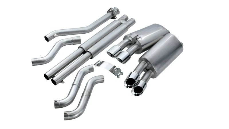 Corsa 1992-1995 Chevrolet Corvette C4 5.7L V8 LT1 Sport Kat-Abgasanlage mit Zwillings-3,5-Zoll-polierten Tips
