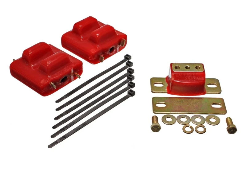 energy-suspension_3.1128R-67932fbf5c18d Energy Suspension 87-91 Suburban C10-C30 2WD Rote Motor- und Getriebehalterungen-Zink-Finish