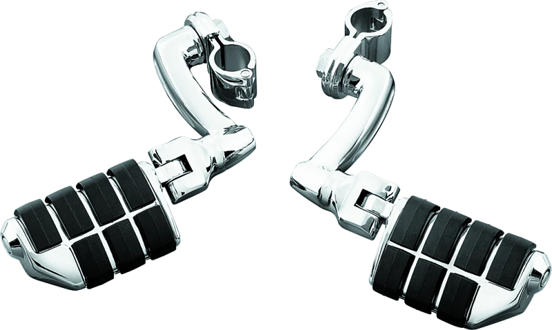 Kuryakyn Longhorn Offset Dually ISO Pegs With 1-1/4in Clamp Chrome