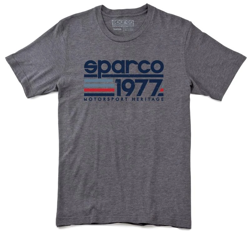 Sparco T-Shirt Vintage 77 Charcoal Large