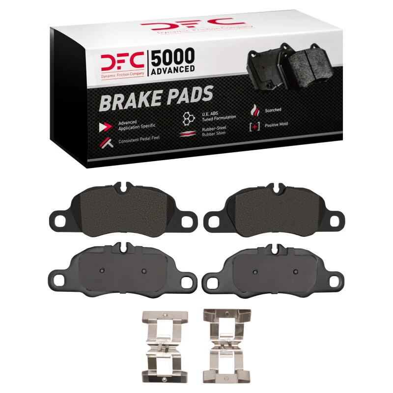 DFC 13-23 Porsche Boxster Front 5000 Advanced Low Metallic Brake Pads and Hardware Kit