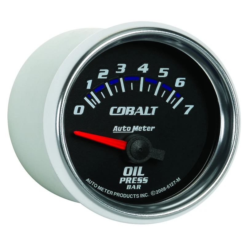 Autometer Cobalt 52mm 0-7 BAR Short Sweep Electric Oil Pressure Gauge