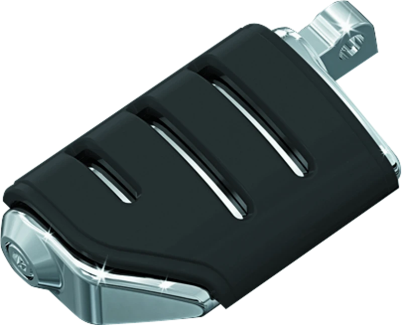 Kuryakyn Trident Dually ISO Footpegs with Male Mount Adapters Chrome