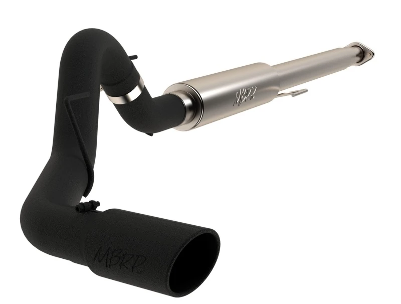 MBRP 2015 Ford F-150 2.7L / 3.5L EcoBoost 4 Zoll Kat-Back-Einzelausgang-Schwarz-Abgassystem