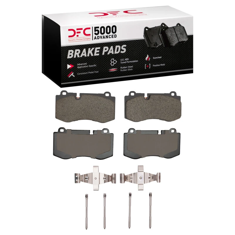 DFC 07-14 Mercedes-Benz S600 Front 5000 Advanced Low Metallic Brake Pads and Hardware Kit