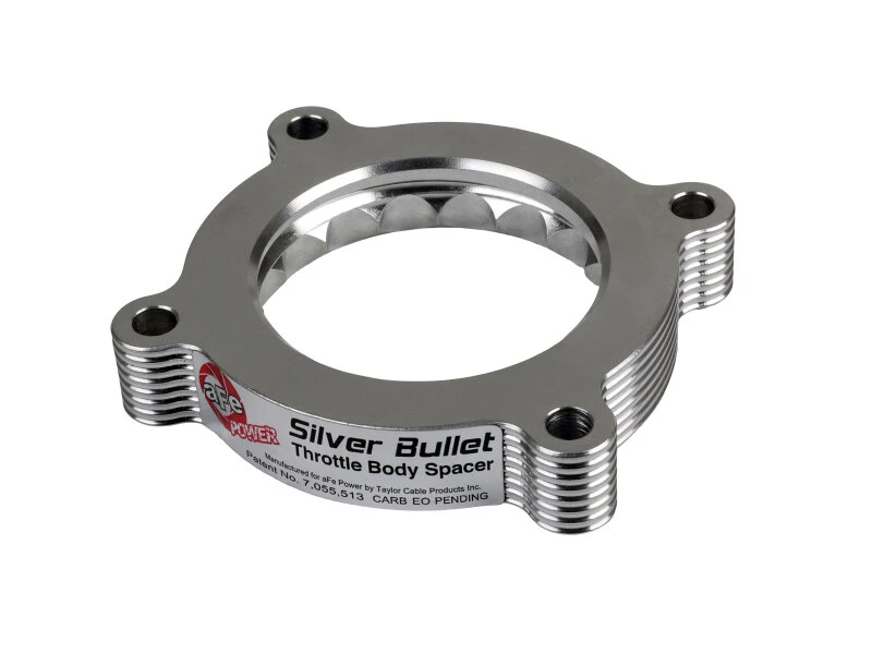 aFe 11-14 Ford Mustang/ 11-14 Ford F-150 V6 3.7L Silbernes Geschoss Drosselklappen Abstandshalter - Silber