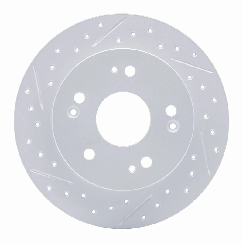 DFC 97-15 Acura Csx Rear Left Drilled & Slotted Geoperformance Rotor