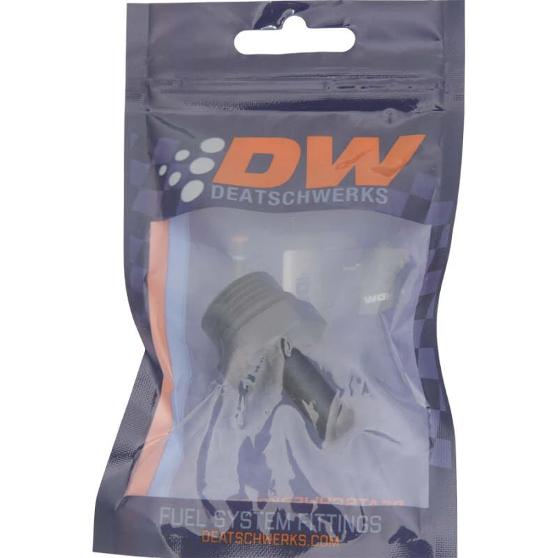 DeatschWerks 10AN ORB-Männlich auf 3/8 Zoll-Männlich Barb Fitting - eloxiert matt schwarz
