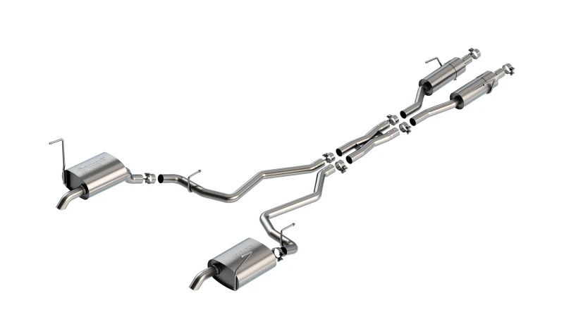 Borla 21-23 Jeep Grand Cherokee L S-Type Catback Auspuff-Abgasanlage mit Abgas-Turndown-Tips