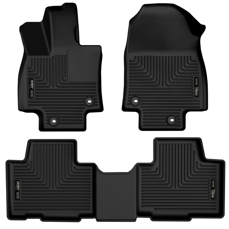 Husky Liners 2024 Toyota Grand Highlander Weatherbeater Black Front & 2nd Seat Floor Liners