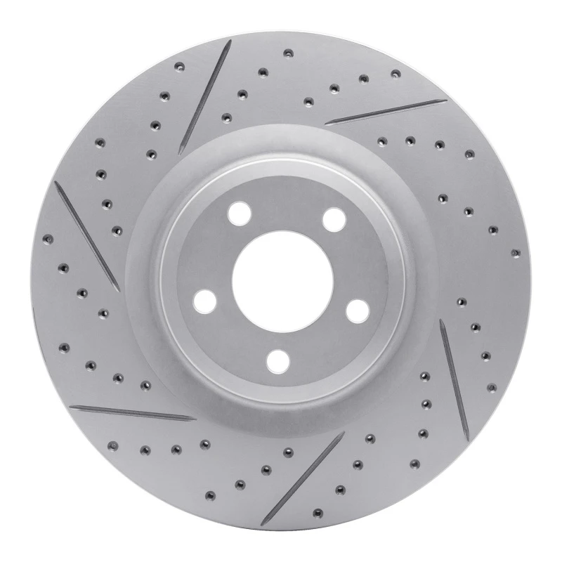 DFC 20-26 Ford Explorer Front Left Drilled & Slotted Geoperformance Rotor