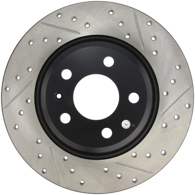 stoptech_127.33127L-67950845782f2 StopTech Power Slot 09-10 Audi A4/A4 Quattro / 08-10 A5 / 10 S4 Rear Left Drilled & Slotted Rotor