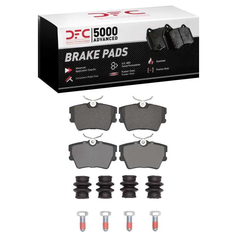 DFC 96-97 Volkswagen EuroVan Rear 5000 Advanced Low Metallic Brake Pads and Hardware Kit