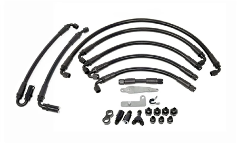 Torque Solution PTFE Fuel Line Kit w/ Flex Fuel for Subaru WRX STI 08-21 / WRX 08-14