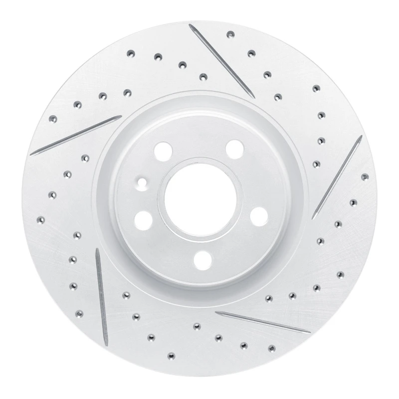 DFC 17-25 Volvo S90 Front Right Drilled & Slotted Geoperformance Rotor