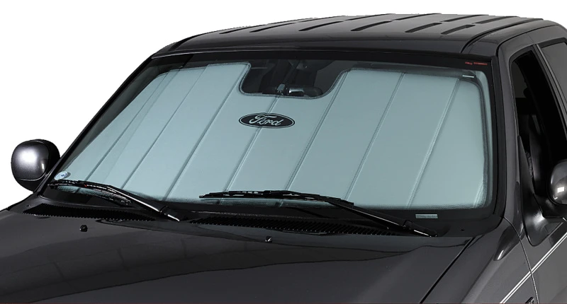 Covercraft 15-23 Ford Mustang Coupe Convertible UVS100 Custom Sunscreen with Mustang 50 Years Logo