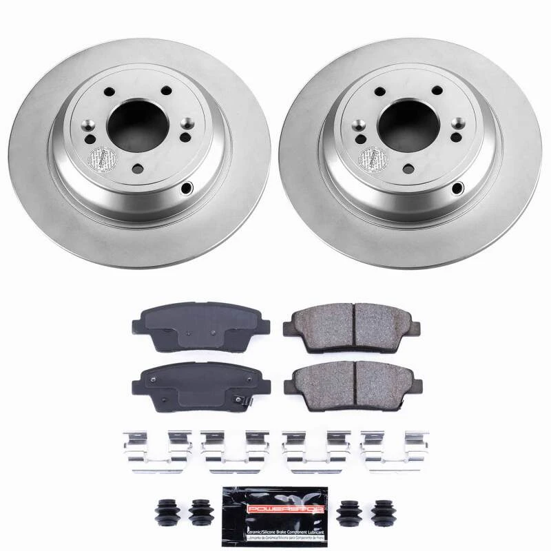 Power Stop 17-20 Genesis G80 Rear Z23 Coated Brake Kit