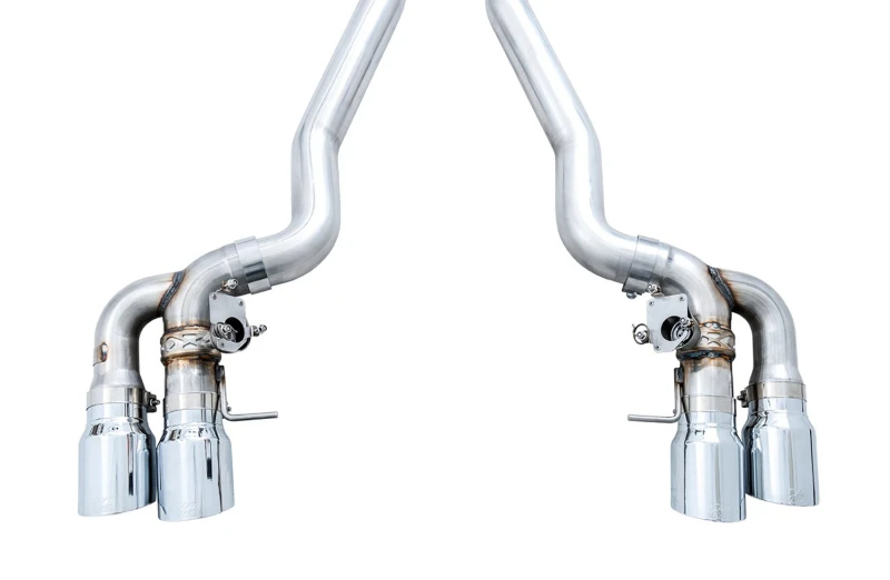 AWE Tuning 18-19 BMW M5 (F90) 4.4T AWD SwitchPath Axle-back Auspuff - Chrom Silber Spitzen