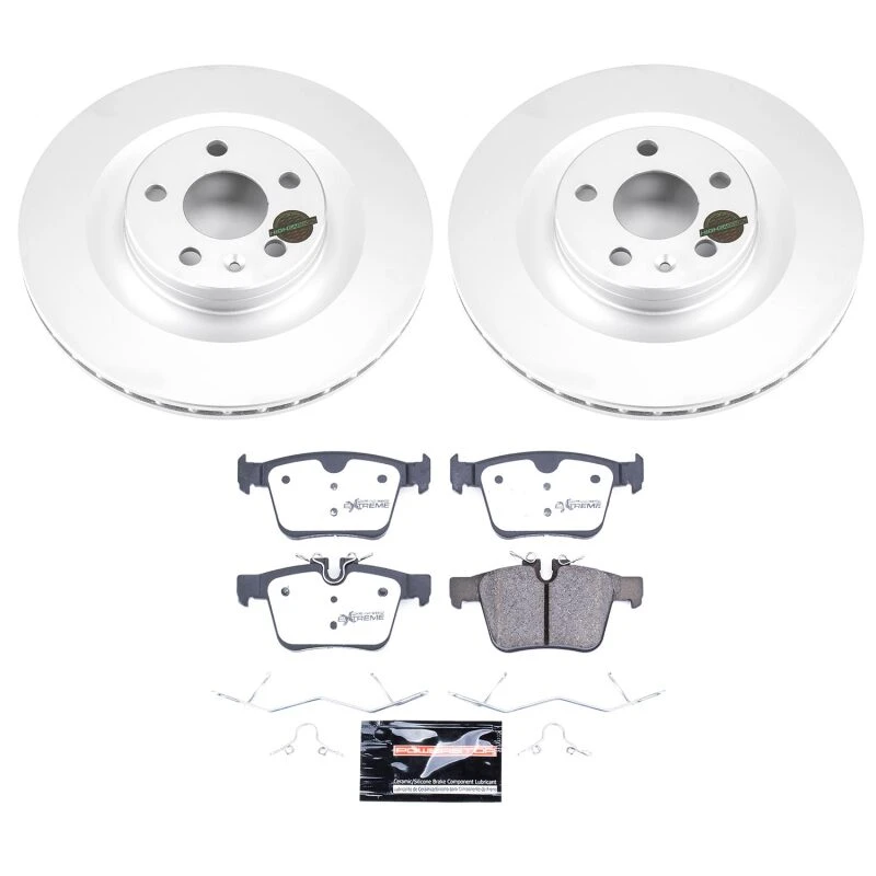 Power Stop 19-25 Volvo S60 Rear Z36 Coated Truck & Tow Brake Kit