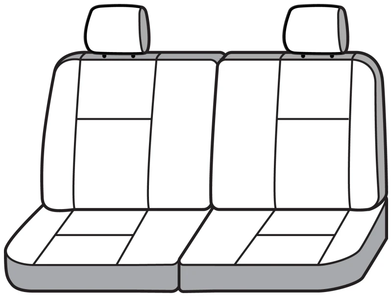 Covercraft 19-23 Ford Transit Polycotton SeatSaver Custom Third Row Seat Covers-Misty Grey
