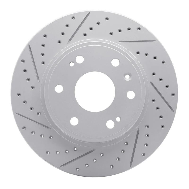 DFC 09-20 Chevrolet Tahoe Front Right Drilled & Slotted Geoperformance Rotor