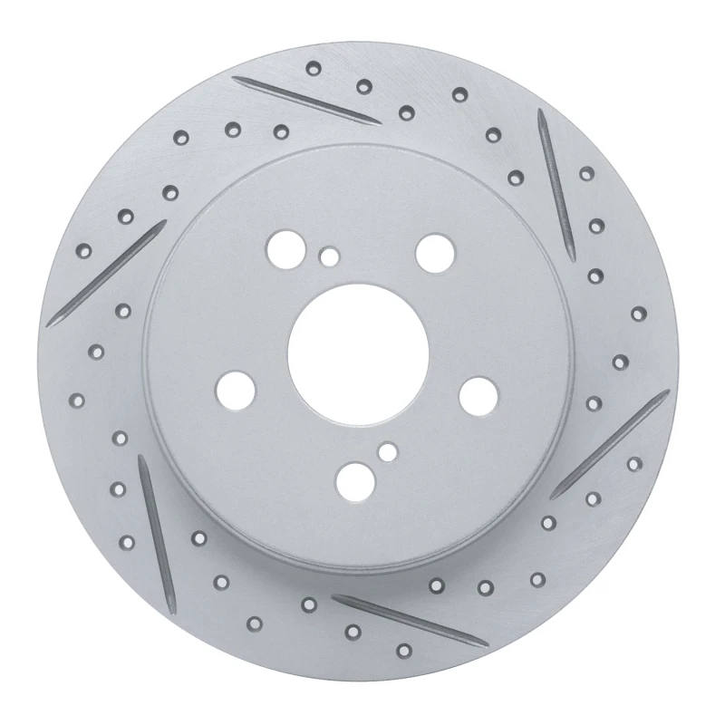 DFC 09-24 Lexus CT200H Rear Right Drilled & Slotted Geoperformance Rotor
