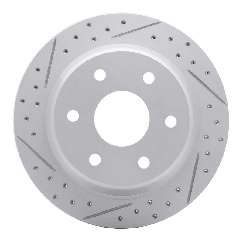 DFC 99-07 Chevrolet Tahoe Rear Left Drilled & Slotted Geoperformance Rotor