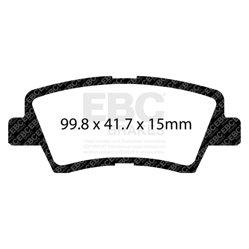 EBC 12+ Hyundai Azera 3.3 Ultimax2 Rear Brake Pads