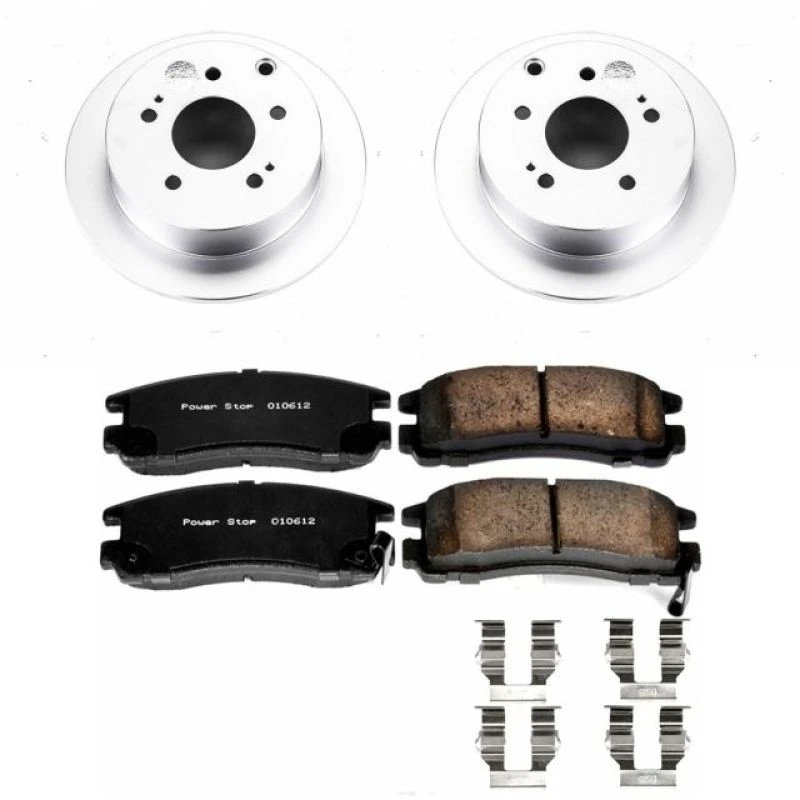 Power Stop Rear Z17 Evolution Geomet Coated Brake Kit for 06-12 Mitsubishi Eclipse