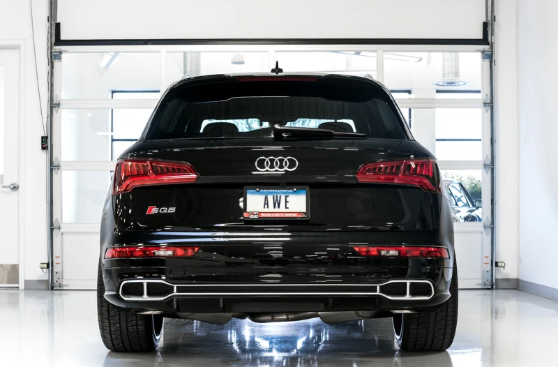 AWE Tuning Audi B9 SQ5 Nicht-Resonierendes Touring Edition Kat-Back Auspuff - Keine Endrohre (Turn Downs)