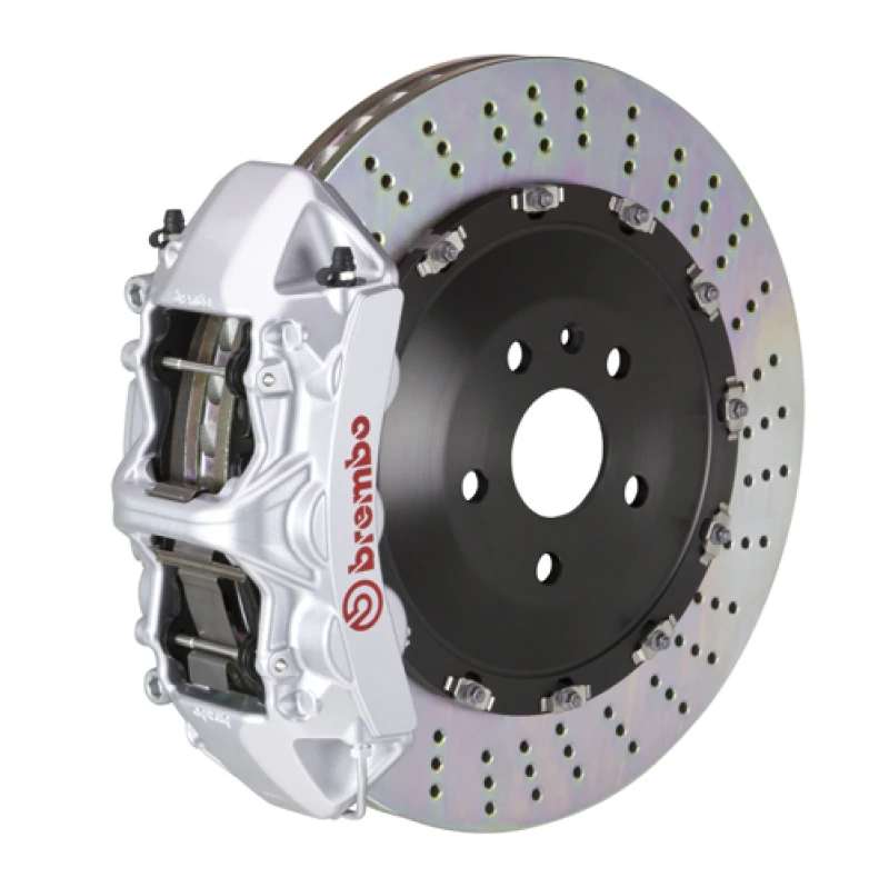 Brembo 25+ BMW X3 30 xDrive/BMW X3 M50 xDrive Fr GT BBK 6 Pist Cast 405x34 2pc Rotor Drilled- Silver