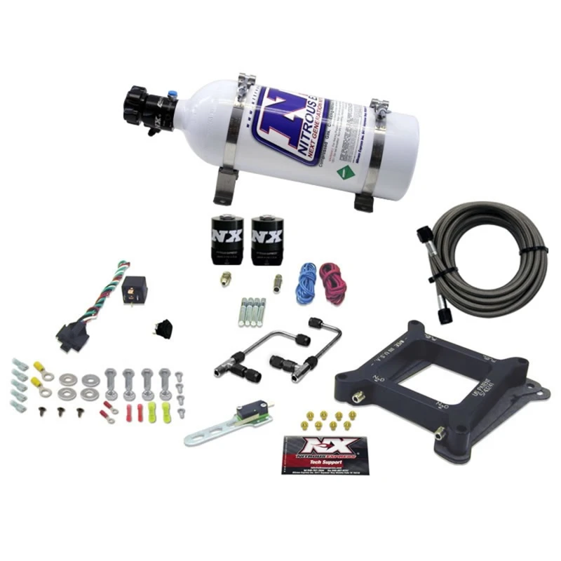 Nitrous Express 4150 Gemini Stage 6 Alkohol Nitrous Kit (50-300PS) mit 5lb Flasche