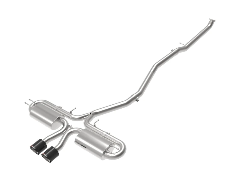 aFe POWER Takeda 3 Zoll 304 SS Kat-Back Auspuff mit mittleren Carbon Fiber Tips 17-19 Honda Civic Si L4-1,5L (t)