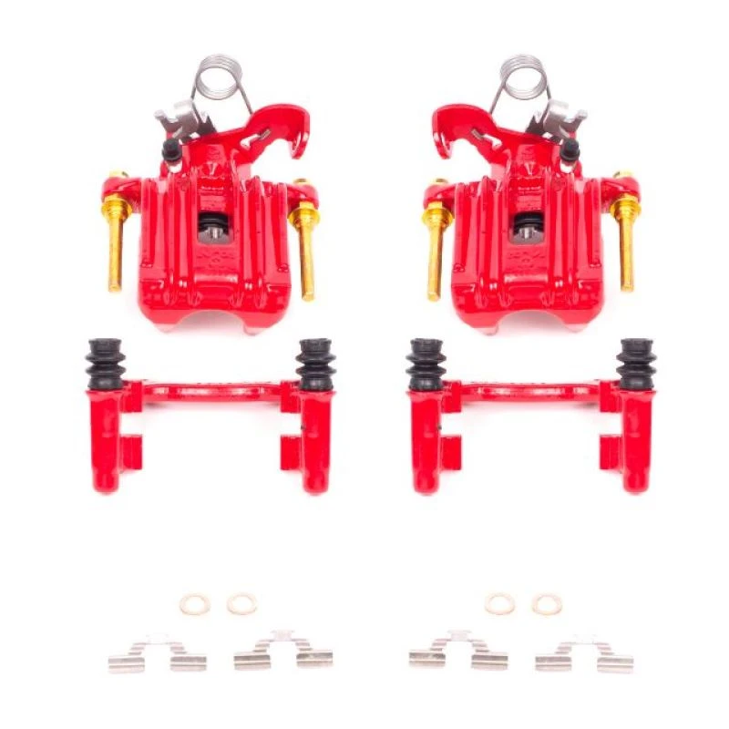 powerstop_S2890-67945d8c768f2 Power Stop 02-06 Audi A4 Rear Red Calipers w/Brackets - Pair